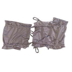 Papaya tie back tube crop top